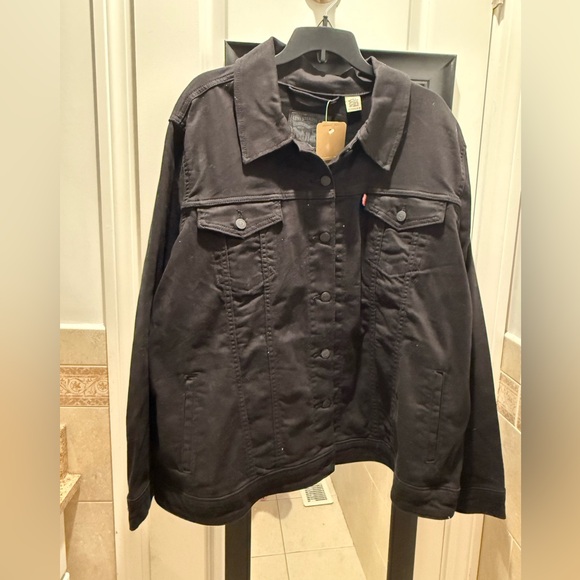 Levi's Black Jean Jacket NEW size 4X Plus - Picture 1 of 3